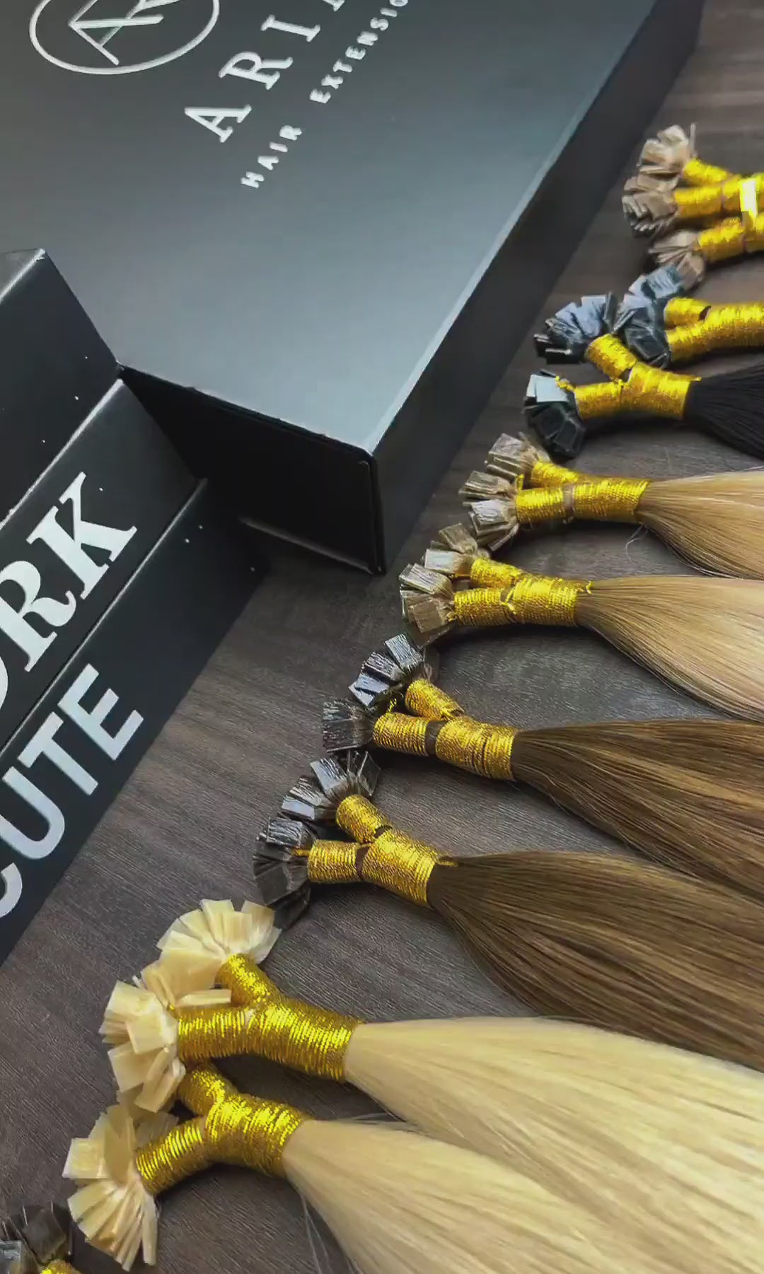 ARIA HAIR Keratin Bonds – naturalne pasma włosów z keratynowymi łączeniami