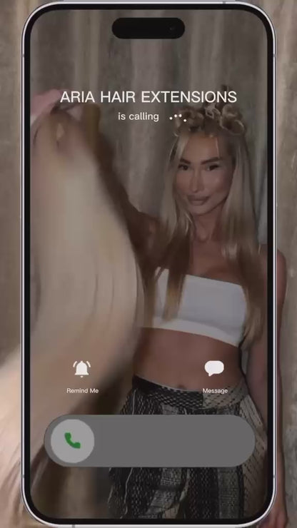 ARIA HAIR Seamless Clip-In – Video showing the finished hair extension look