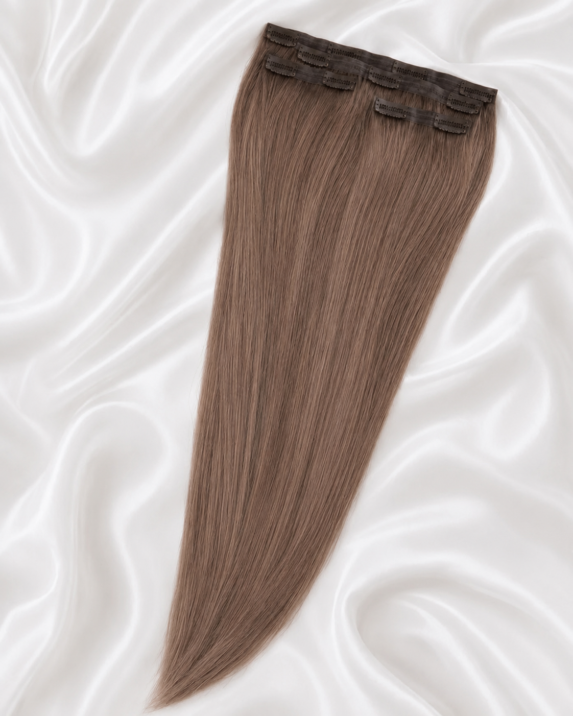 Seamless Clip-In 60 cm Paris Brunette – włosy doczepiane w naturalnym odcieniu jasnego brązu