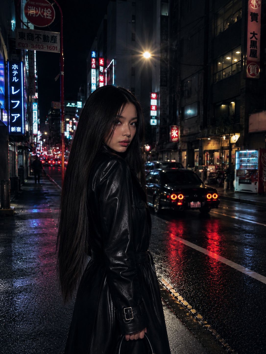 Włosy Clip-In Tokyo Night 70 cm – efekt z przodu