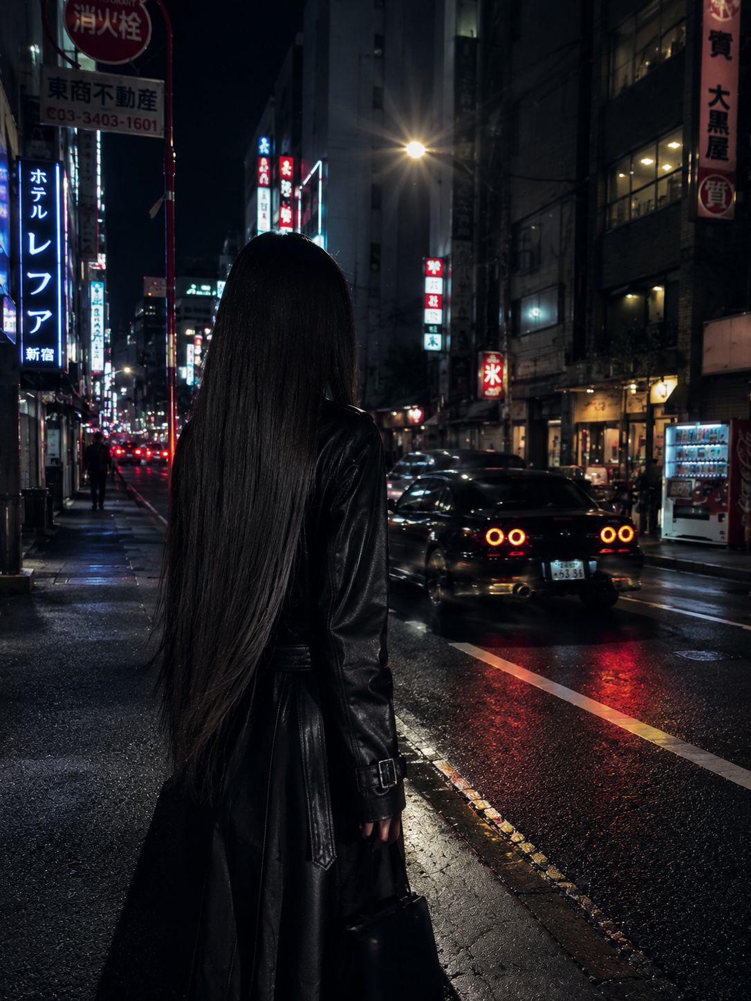 Włosy Clip-In Tokyo Night 70 cm – efekt z tyłu